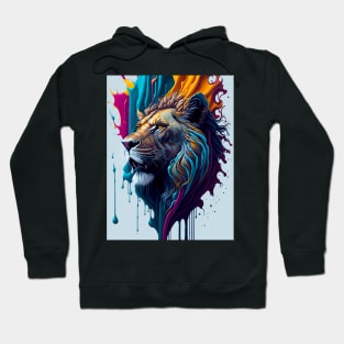 Splash Art of a Lion Hoodie